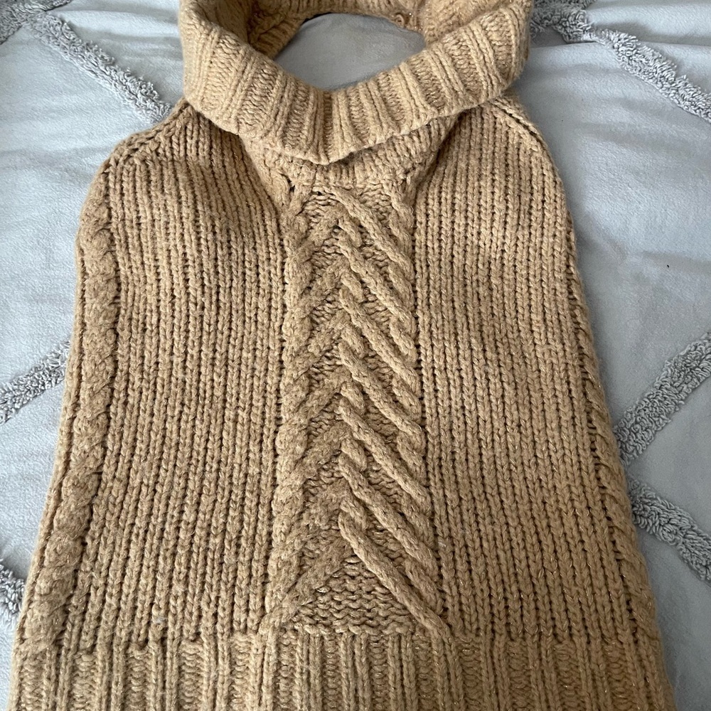 J. Crew Camel Cowl Neck Sweater